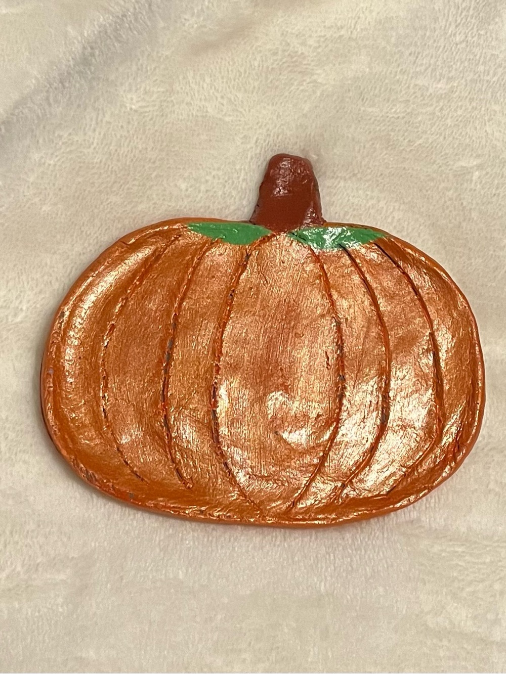Pumpkin Dish Accessory Handcrafted from Polymer Clay & Painted